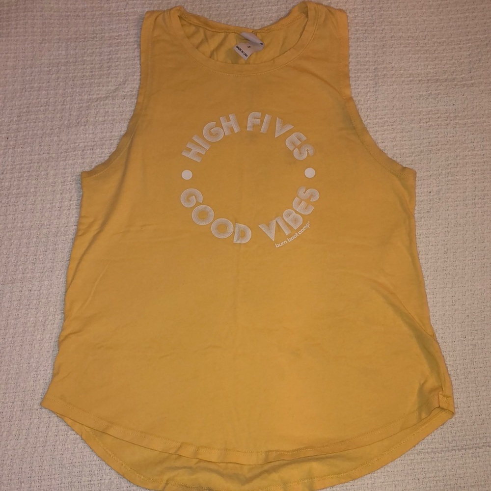 Yellow Burn boot camp tank